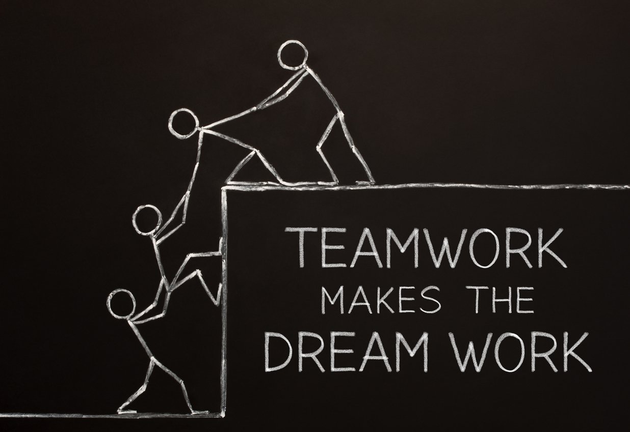 Teamwork Makes The Dream Work Concept